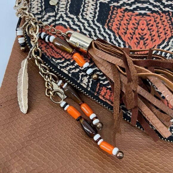 Aldo Brown Fringe Festival Crossbody Purse - Picture 2 of 10